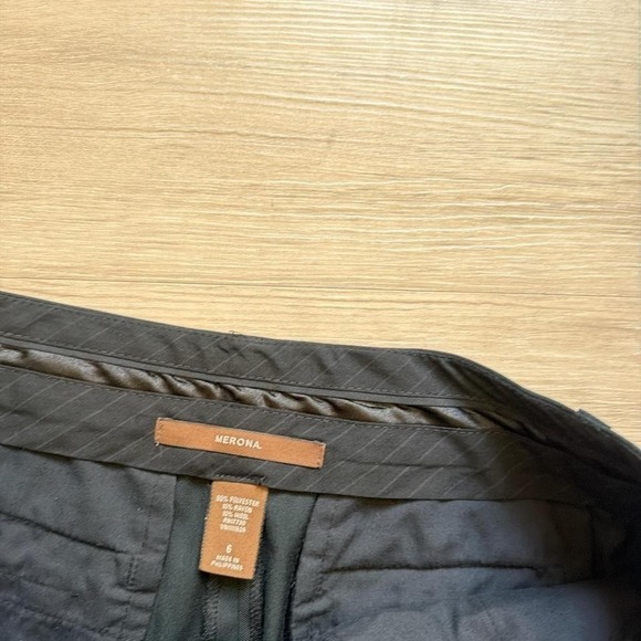 31x28 Black Baggy Wide Leg Pleated Dress Pants Y2K Vintage 2000s - Picture 4 of 6